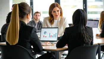 professionals in a meeting