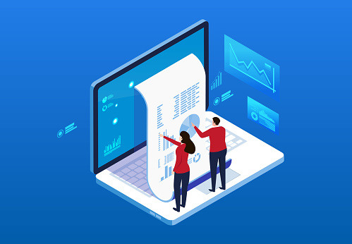 Financial Billing Data Statistics And Bill Payment Notice Stock  Illustration - Download Image Now - iStock